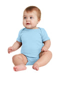 Rabbit Skins Infant Short Sleeve Baby Rib Bodysuit Youth Apparel Infant & Toddler