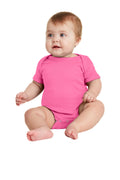 Rabbit Skins Infant Short Sleeve Baby Rib Bodysuit Youth Apparel Infant & Toddler