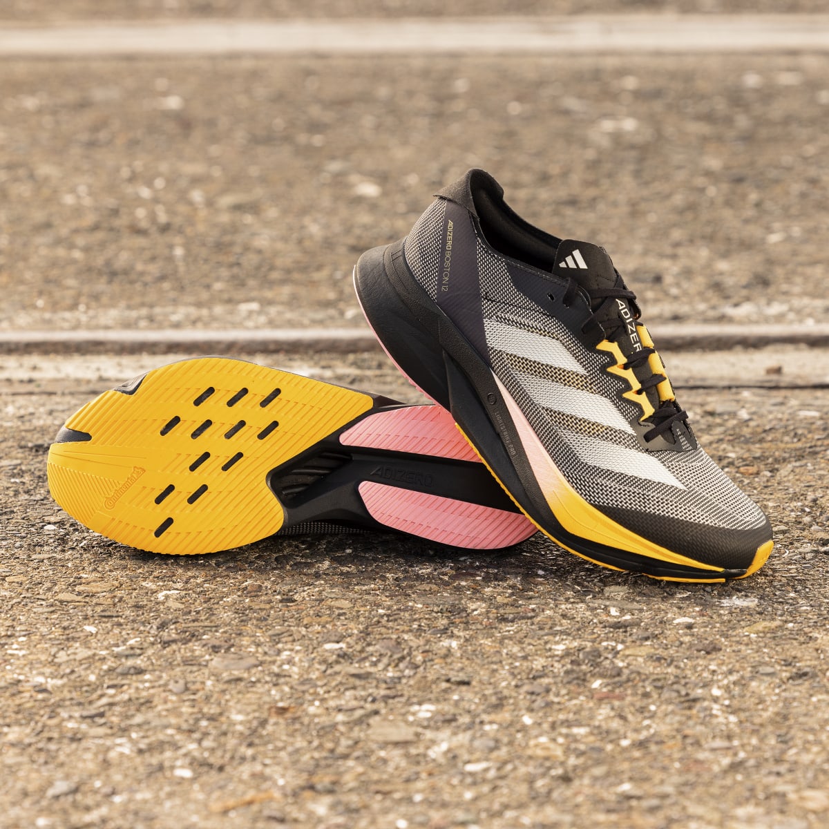 adidas Men's Adizero Boston 12 Running Shoes Mens Footwear Training & Running