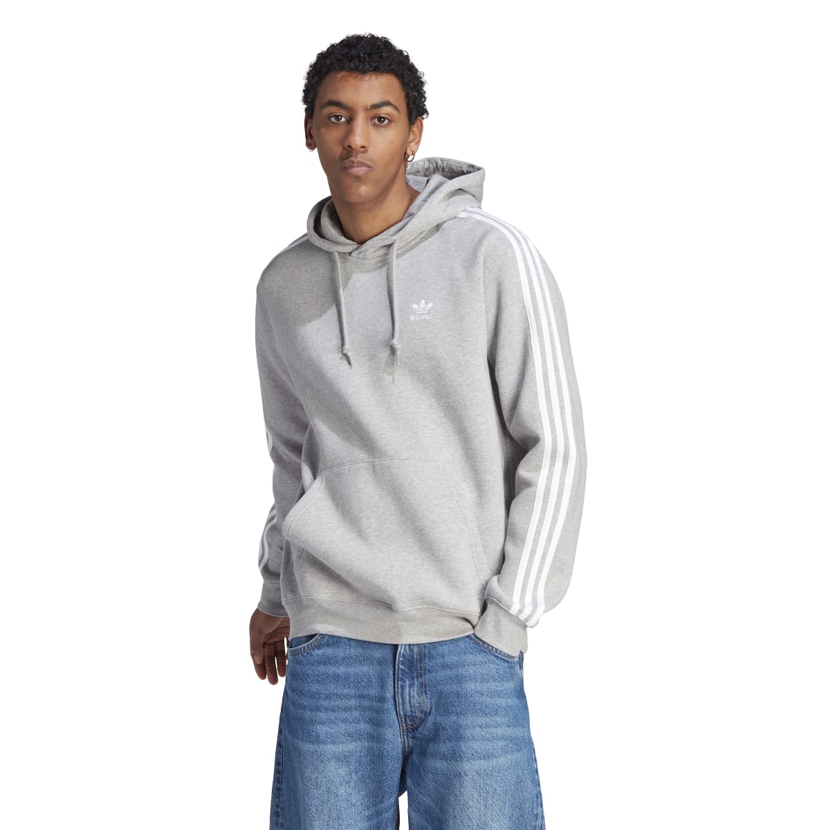 adidas Men's 3-Stripes Hoodie Mens Apparel Sweatshirts & Fleece