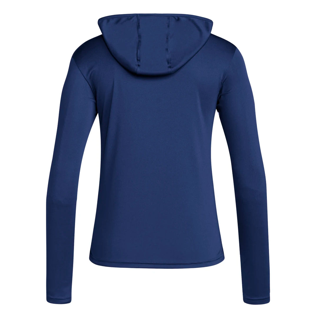 Navy blue adidas hoodie womens sales