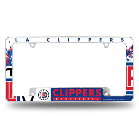 NBA Los Angeles Clippers All Over Chrome Frame Fan Gear NBA Los Angeles Clippers