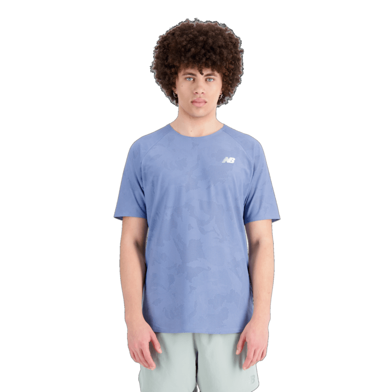 New Balance Men's Q Speed Jacquard Short Sleeve Tee Mens Apparel Shirts & Tops