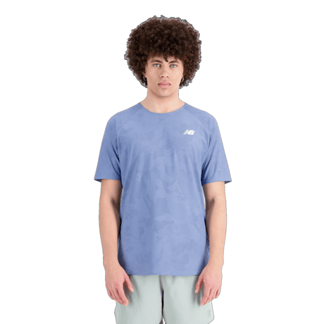 New Balance Men's Q Speed Jacquard Short Sleeve Tee Mens Apparel Shirts & Tops