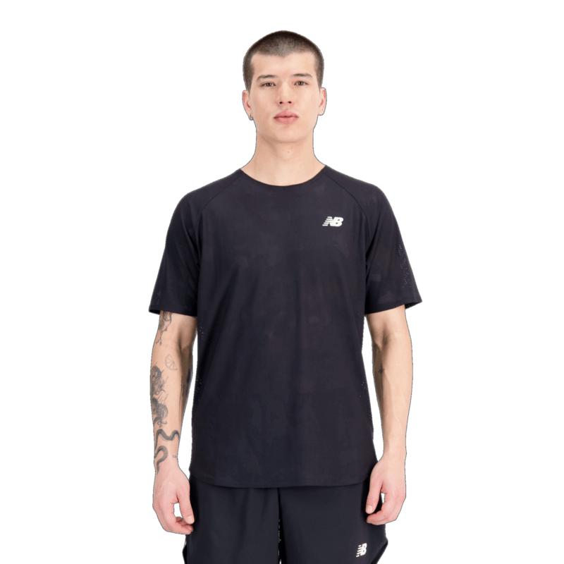 New Balance Men's Q Speed Jacquard Short Sleeve Tee Mens Apparel Shirts & Tops