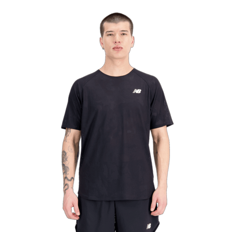 New Balance Men's Q Speed Jacquard Short Sleeve Tee Mens Apparel Shirts & Tops