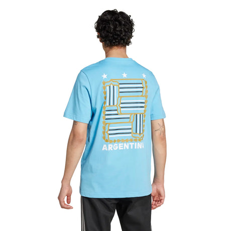 adidas Men's Argentina Soccer Fan Graphic T-Shirt Soccer Uniforms & Apparel All