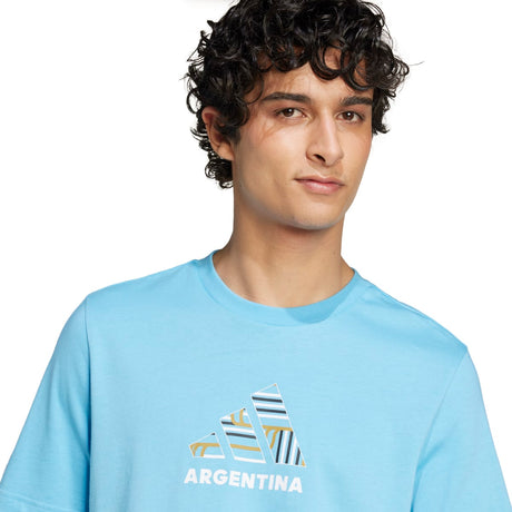 adidas Men's Argentina Soccer Fan Graphic T-Shirt Soccer Uniforms & Apparel All