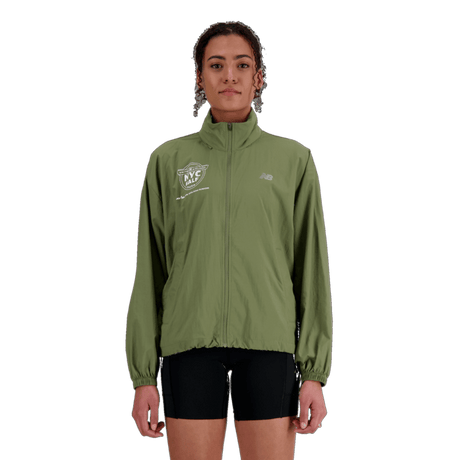 New Balance Women's United Airlines NYC Half Athletics Packable Jacket Womens Apparel Jackets & Vests