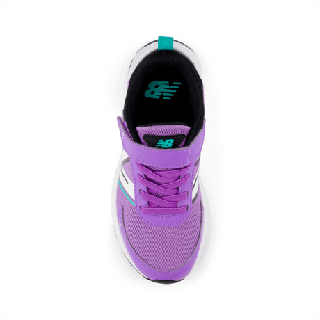 New Balance Youth Girls Dynasoft 545 Bungee Lace with Top Strap Shoe - PT545PF1 Wide Youth Footwear Training & Running