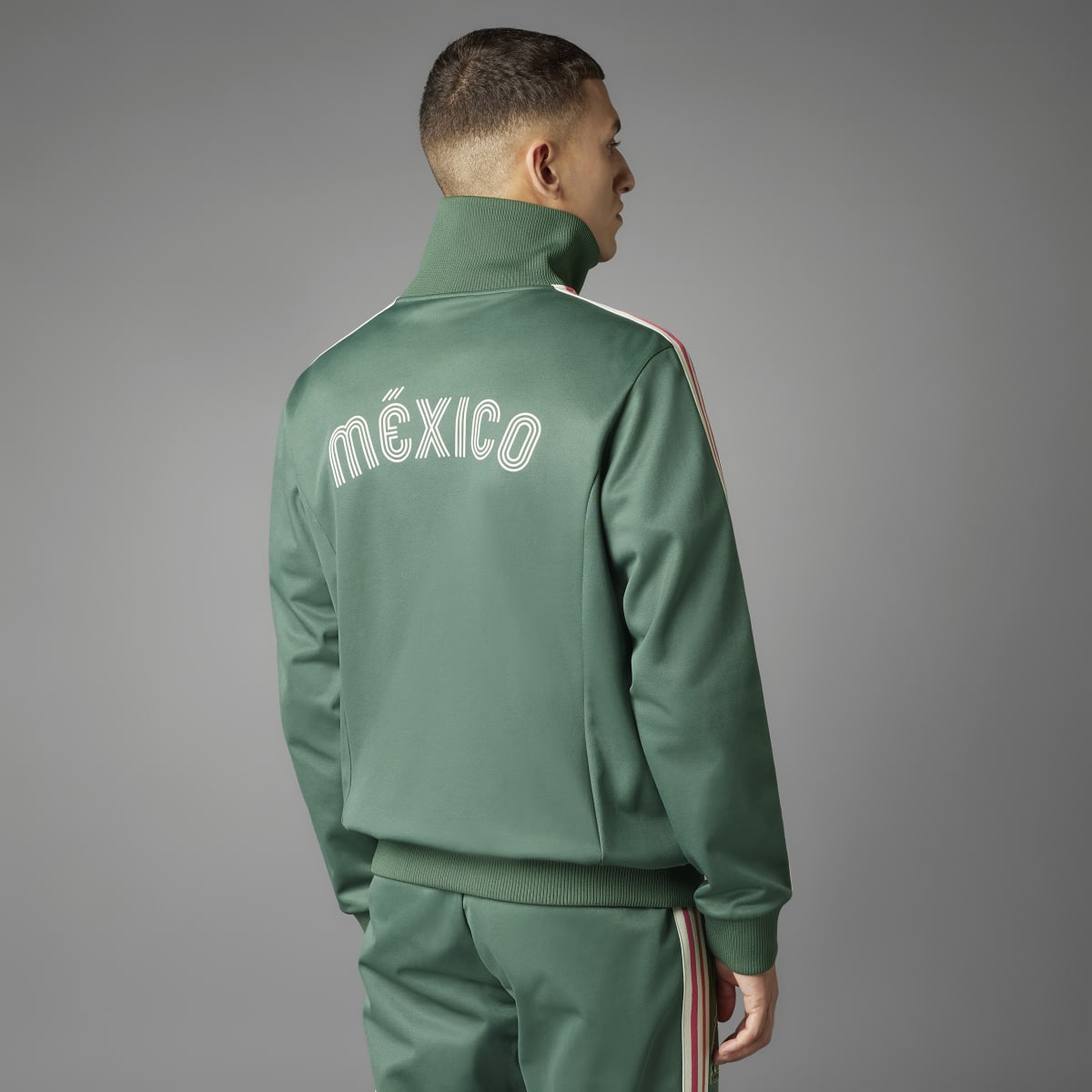 adidas Men's FMF Mexico Beckenbauer Soccer Track Top Soccer Uniforms & Apparel All