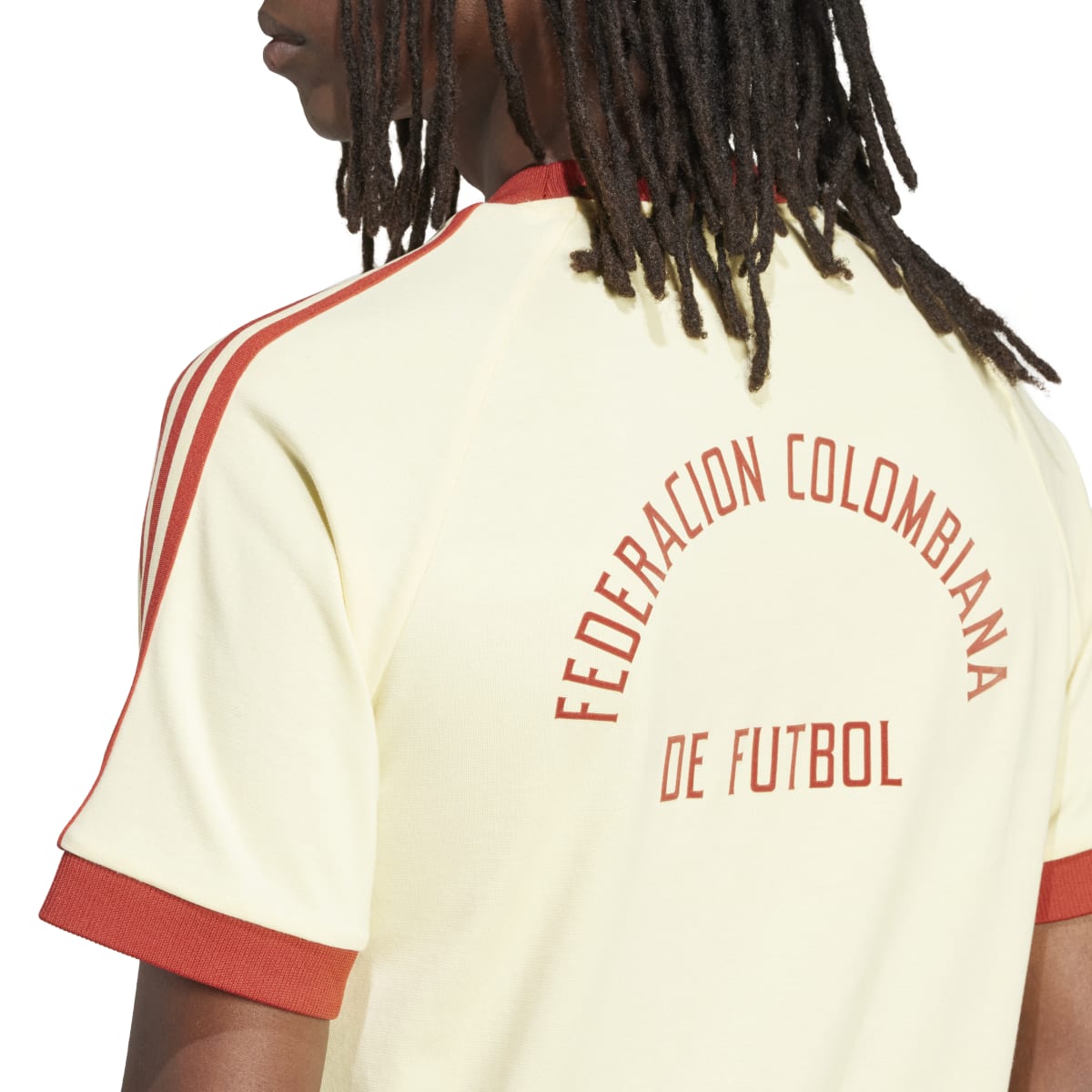 adidas Men's FCF Colombia Adicolor 3-Stripes Soccer T-Shirt Soccer Uniforms & Apparel All