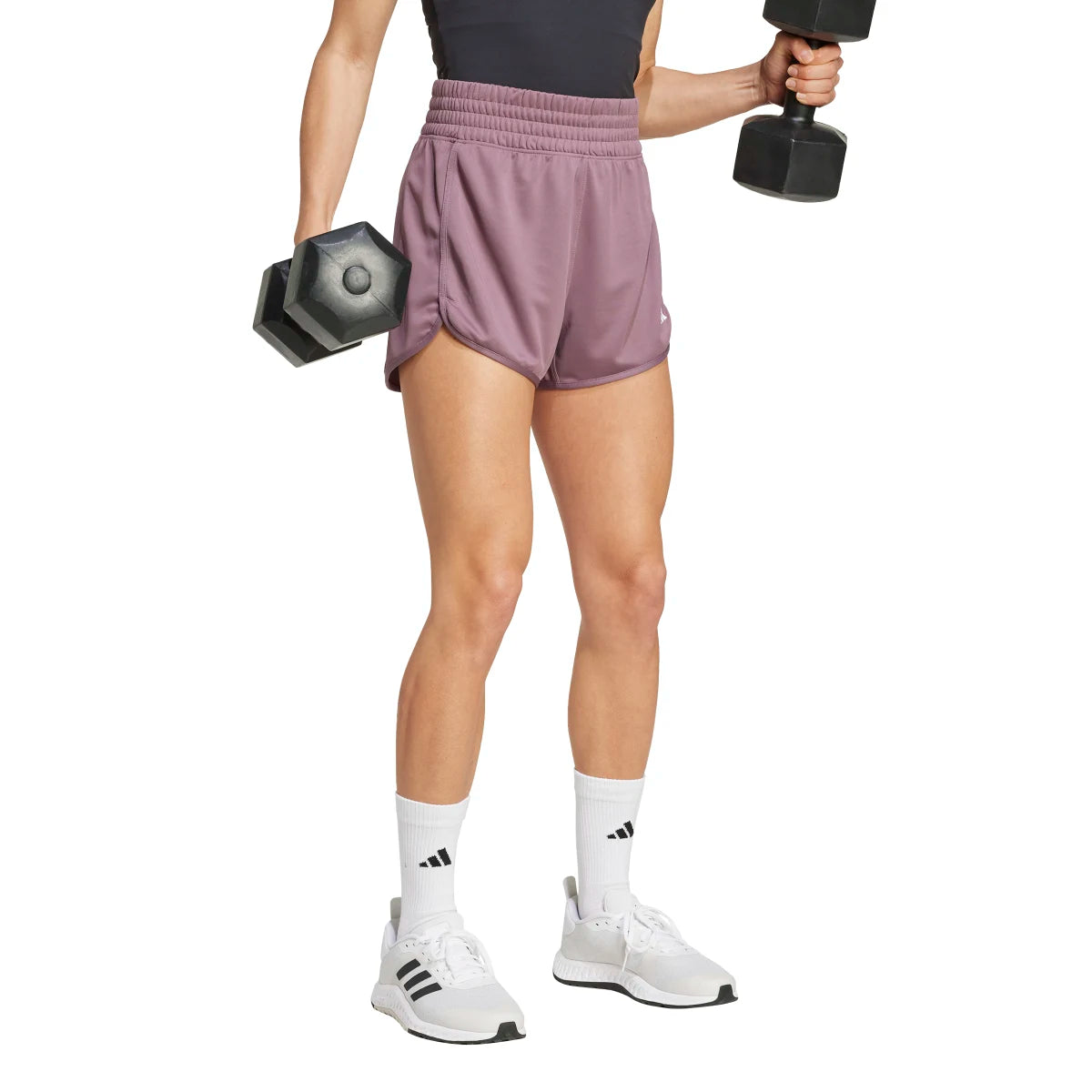 adidas Women's Pacer Knit High Waisted Training Shorts Womens Apparel Shorts