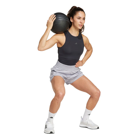 adidas Women's Pacer Knit High Waisted Training Shorts Womens Apparel Shorts