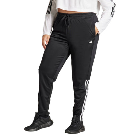 adidas Women's Sereno 3-Stripes Slim Tapered Tracksuit Pants Plus Size Womens Apparel Pants & Sweatpants