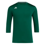 adidas Men's Adizero Baseball Dugout 3/4 Base Layer Baseball Jerseys Adult
