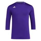 adidas Men's Adizero Baseball Dugout 3/4 Base Layer Baseball Jerseys Adult