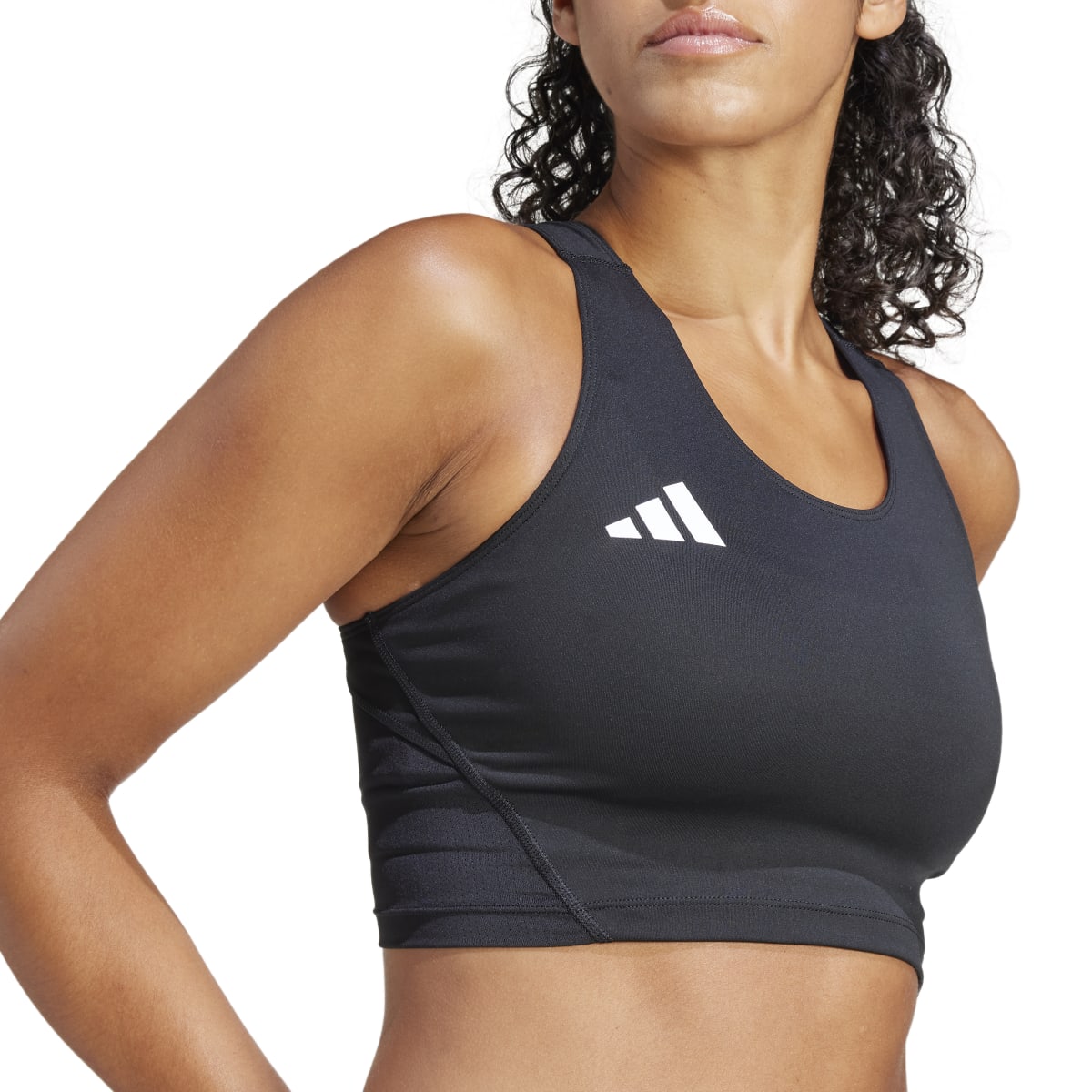 adidas Women's Adizero Essentials Running Crop Top Womens Apparel Shirts & Tops