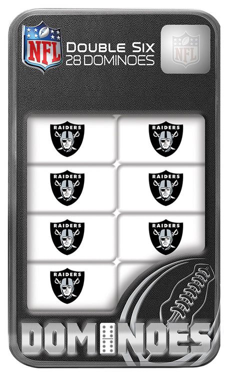 Masterpieces Puzzle Company Las Vegas Raiders Dominoes Fan Gear NFL Las Vegas Raiders