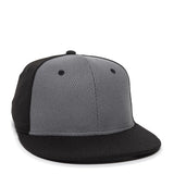 Outdoor Cap CAGE25 Flat Bill Cage Mesh Structured Solid Back Hat Unisex Accessories Hats & Caps
