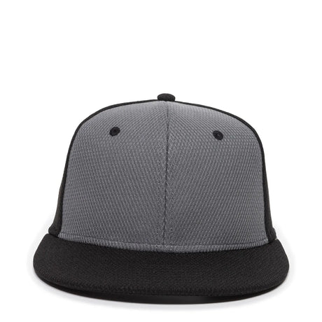 Outdoor Cap CAGE25 Flat Bill Cage Mesh Structured Solid Back Hat Unisex Accessories Hats & Caps