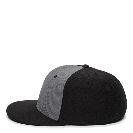 Outdoor Cap CAGE25 Flat Bill Cage Mesh Structured Solid Back Hat Unisex Accessories Hats & Caps