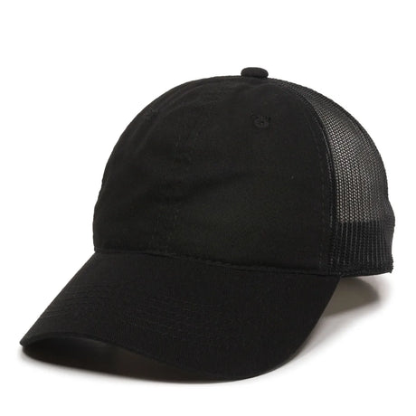 Outdoor Cap FWT-130 Garment Washed Unstructured Trucker Hat Unisex Accessories Hats & Caps