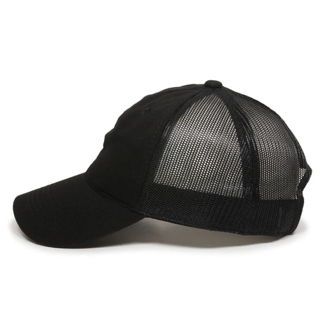 Outdoor Cap FWT-130 Garment Washed Unstructured Trucker Hat Unisex Accessories Hats & Caps