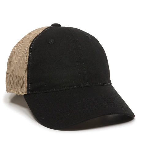 Outdoor Cap FWT-130 Garment Washed Unstructured Trucker Hat Unisex Accessories Hats & Caps