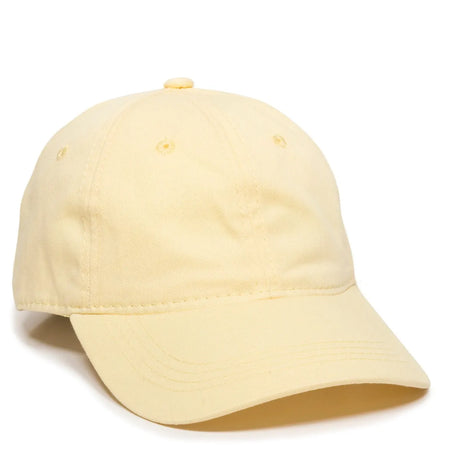 Outdoor Cap GWT-111 Garment Washed Dad-Cap Unstructured Solid Back Hat Unisex Accessories Hats & Caps