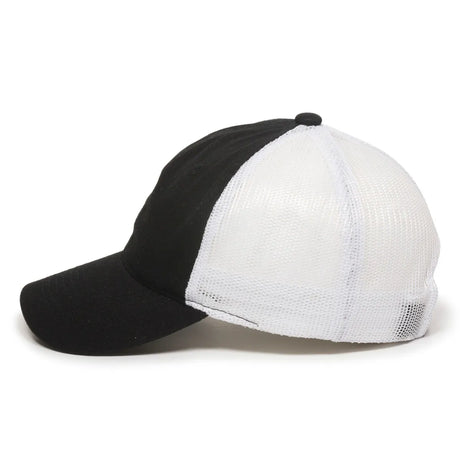 Outdoor Cap FWT-130 Garment Washed Unstructured Trucker Hat Unisex Accessories Hats & Caps
