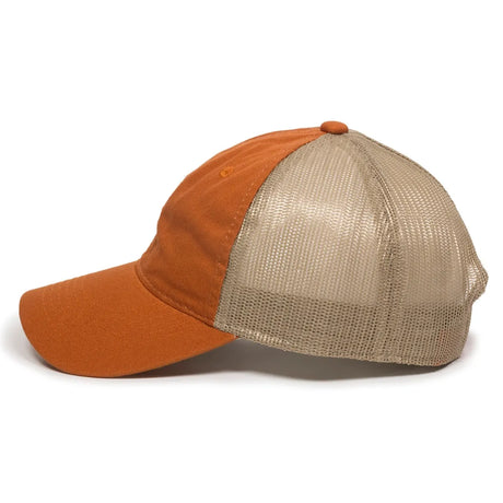 Outdoor Cap FWT-130 Garment Washed Unstructured Trucker Hat Unisex Accessories Hats & Caps