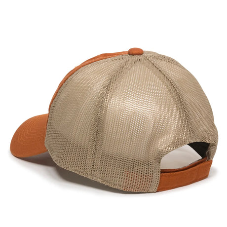 Outdoor Cap FWT-130 Garment Washed Unstructured Trucker Hat Unisex Accessories Hats & Caps