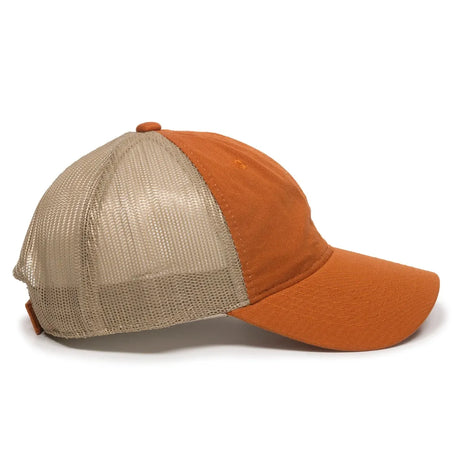 Outdoor Cap FWT-130 Garment Washed Unstructured Trucker Hat Unisex Accessories Hats & Caps