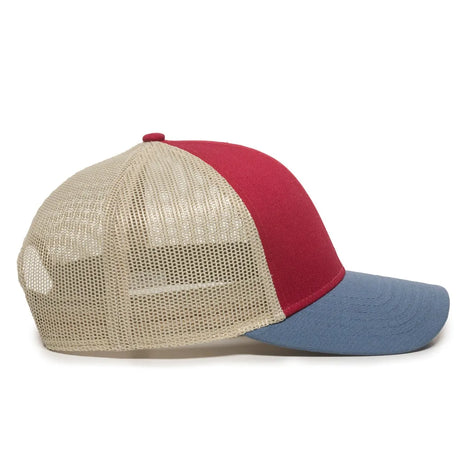 Outdoor Cap OC770 Cotton Structured Trucker Hat Unisex Accessories Hats & Caps