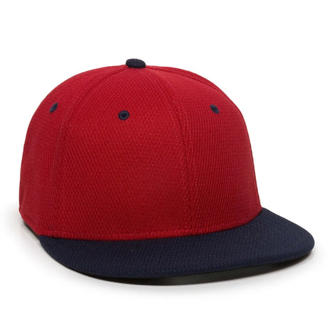 Outdoor Cap CAGE25 Flat Bill Cage Mesh Structured Solid Back Hat Unisex Accessories Hats & Caps
