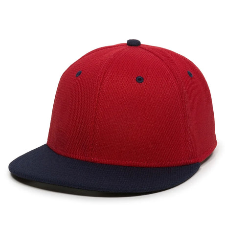 Outdoor Cap CAGE25 Flat Bill Cage Mesh Structured Solid Back Hat Unisex Accessories Hats & Caps