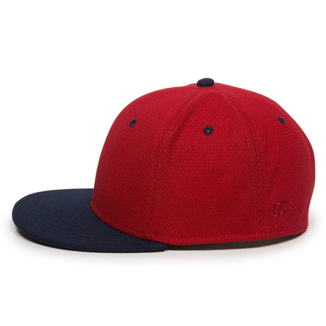 Outdoor Cap CAGE25 Flat Bill Cage Mesh Structured Solid Back Hat Unisex Accessories Hats & Caps