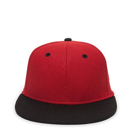 Outdoor Cap CAGE25 Flat Bill Cage Mesh Structured Solid Back Hat Unisex Accessories Hats & Caps