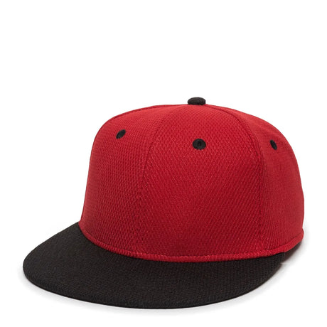 Outdoor Cap CAGE25 Flat Bill Cage Mesh Structured Solid Back Hat Unisex Accessories Hats & Caps