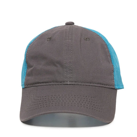 Outdoor Cap FWT-130 Garment Washed Unstructured Trucker Hat Unisex Accessories Hats & Caps