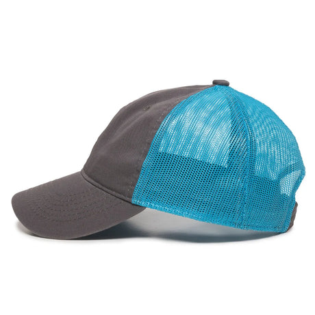 Outdoor Cap FWT-130 Garment Washed Unstructured Trucker Hat Unisex Accessories Hats & Caps