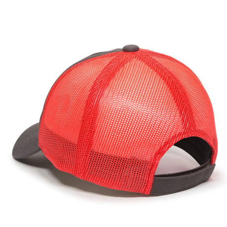 Outdoor Cap FWT-130 Garment Washed Unstructured Trucker Hat Unisex Accessories Hats & Caps
