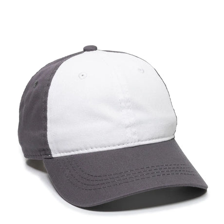 Outdoor Cap GWT-111 Garment Washed Dad-Cap Unstructured Solid Back Hat Unisex Accessories Hats & Caps