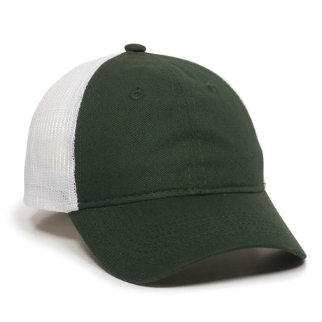 Outdoor Cap FWT-130 Garment Washed Unstructured Trucker Hat Unisex Accessories Hats & Caps