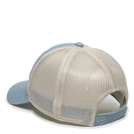 Outdoor Cap FWT-130 Garment Washed Unstructured Trucker Hat Unisex Accessories Hats & Caps