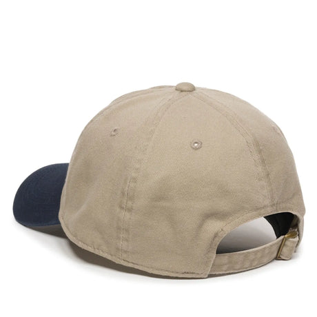 Outdoor Cap GWT-111 Garment Washed Dad-Cap Unstructured Solid Back Hat Unisex Accessories Hats & Caps