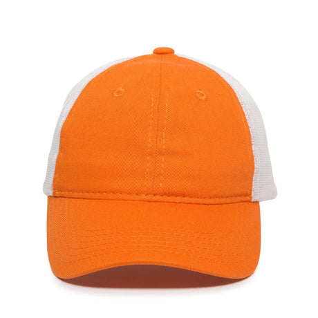 Outdoor Cap FWT-130 Garment Washed Unstructured Trucker Hat Unisex Accessories Hats & Caps