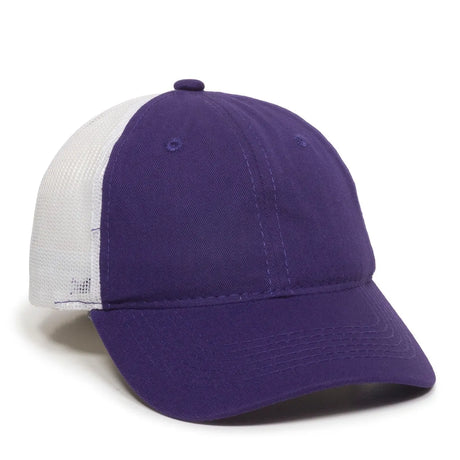 Outdoor Cap FWT-130 Garment Washed Unstructured Trucker Hat Unisex Accessories Hats & Caps