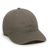 Outdoor Cap GWT-111 Garment Washed Dad-Cap Unstructured Solid Back Hat Unisex Accessories Hats & Caps